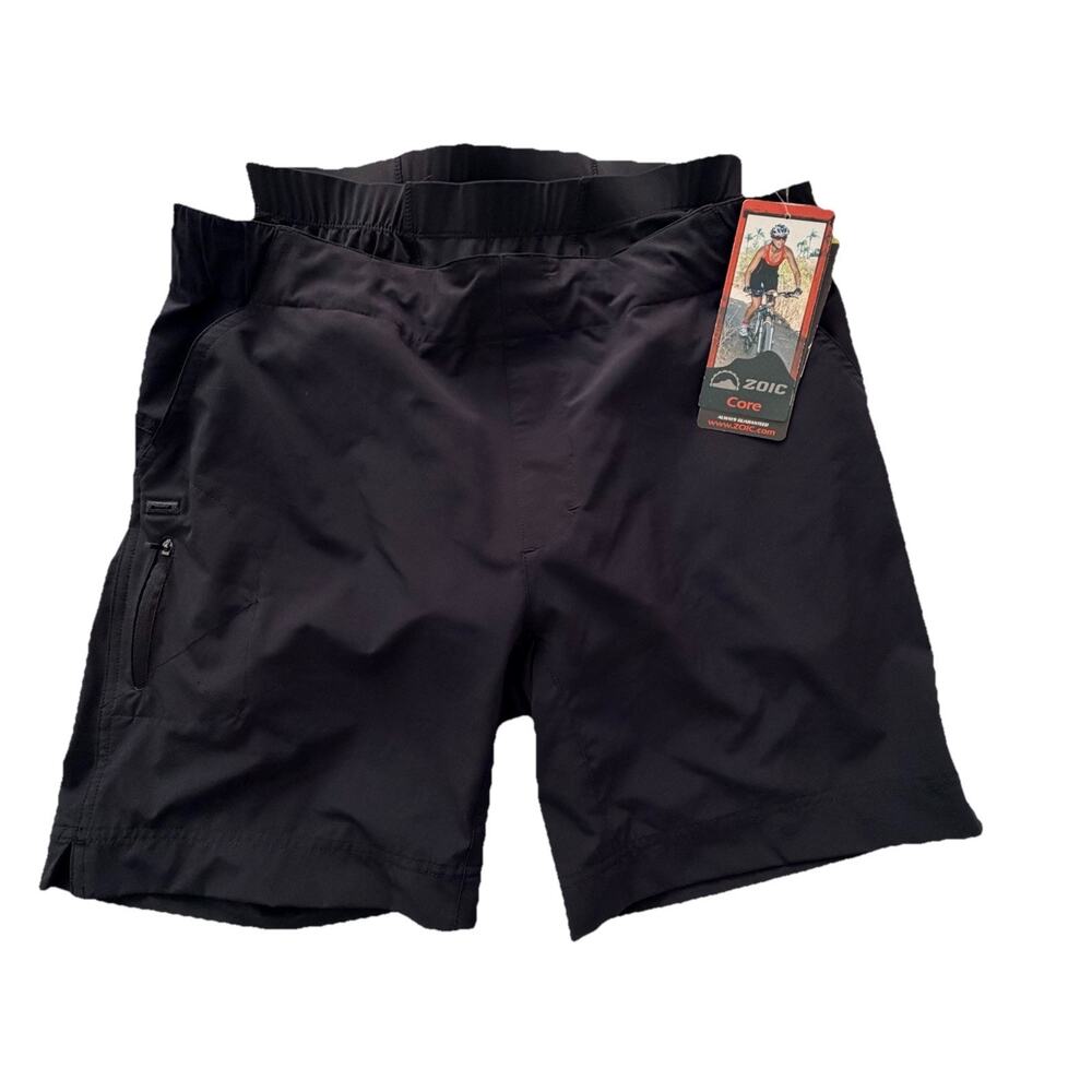 New ZOIC Core Posh Short Black and Liner Cycling Shorts Womens Sz L NWT